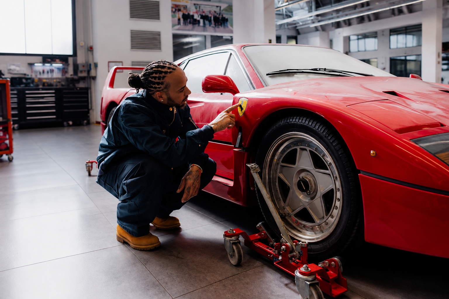 Lewis Hamilton  Gets His Dream Ferrari F40