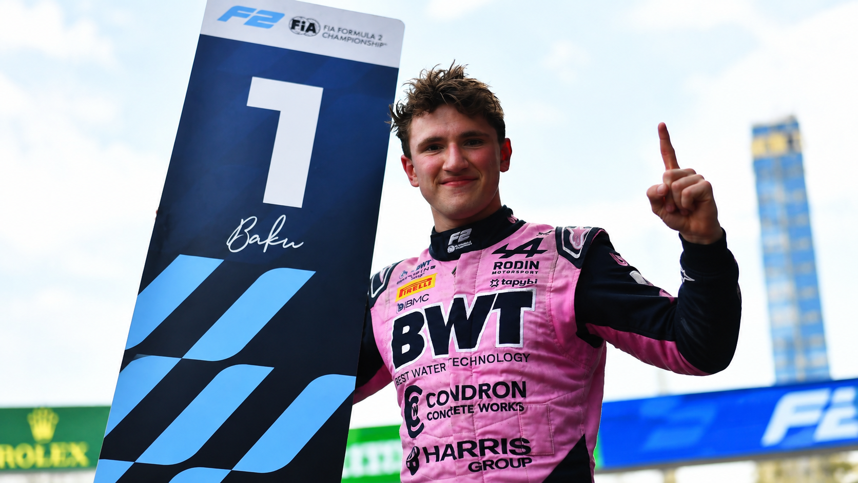 Alex Dunne Takes First F2 Win of the Season in Baku