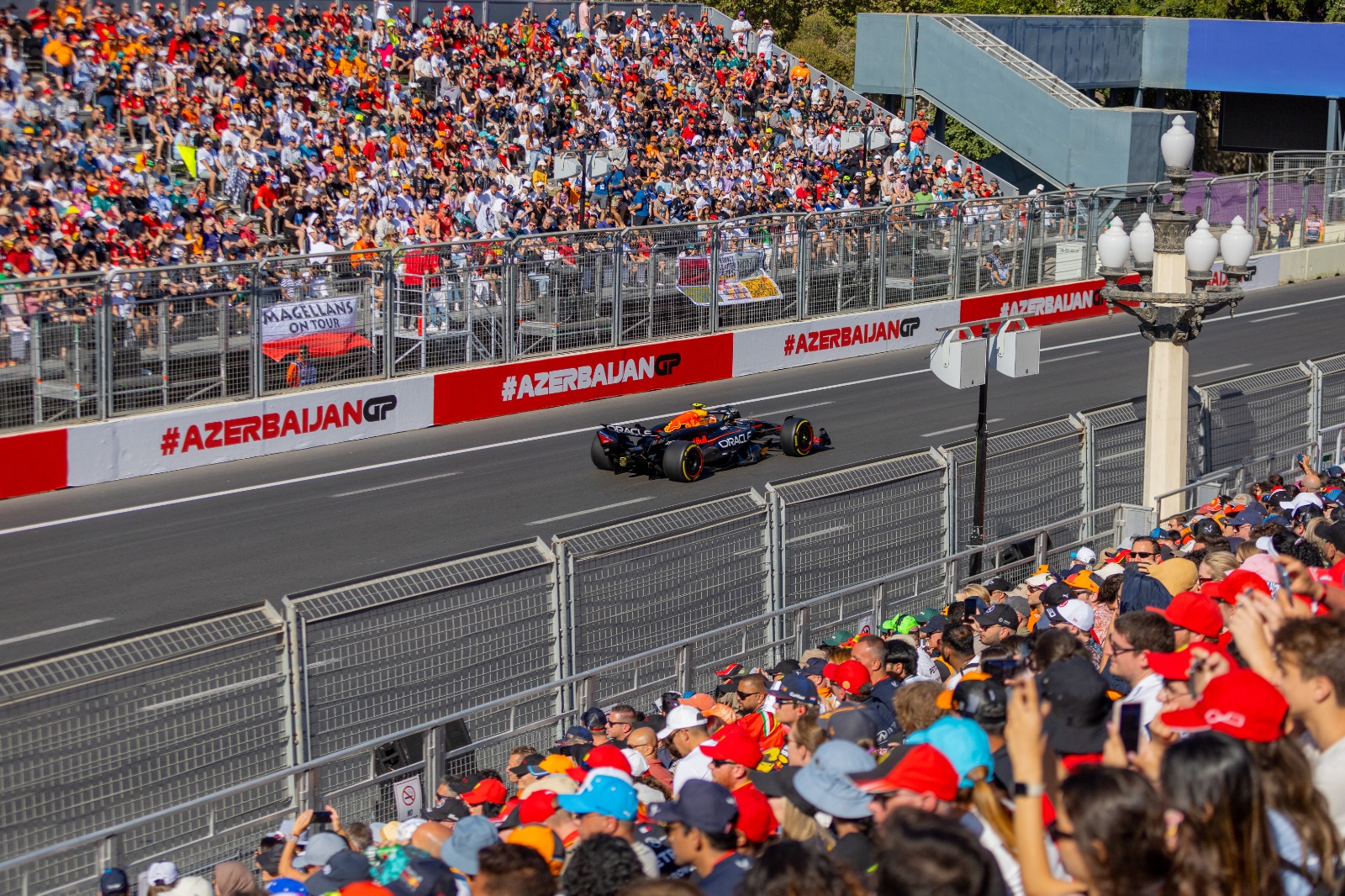 New Grandstand Installed for the 10th Anniversary of the Formula 1 Azerbaijan Grand Prix
