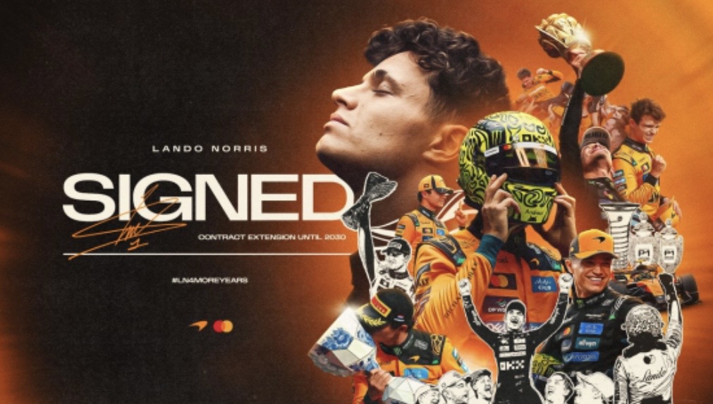 Lando Norris Signs New McLaren Deal to Stay Until 2030