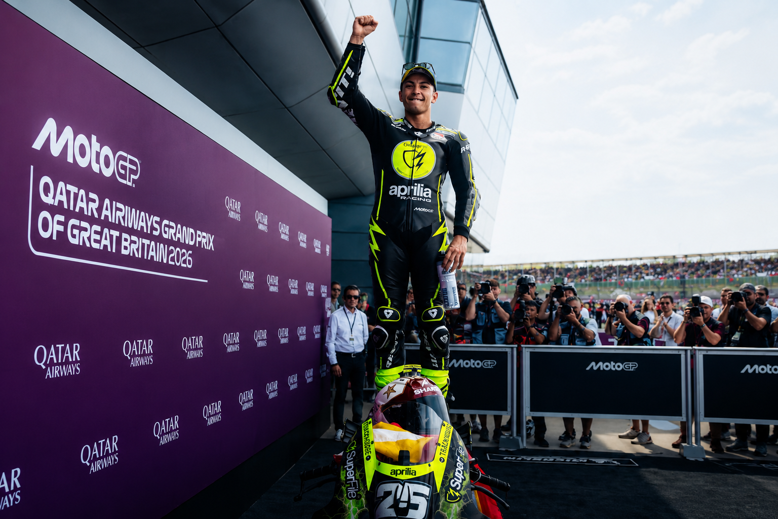 Raul Fernandez Wins British MotoGP Grand Prix at Silverstone