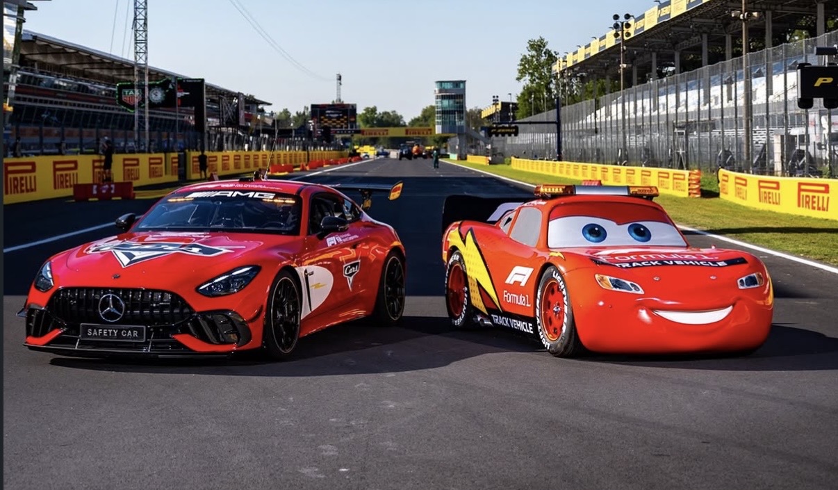 Lightning McQueen Takes Over Monza as Formula 1 Celebrates 20 Years of Cars